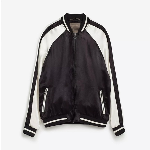 NWT Zara Kimono Koi Fish Embroidered Bomber Jacket - Picture 8 of 8